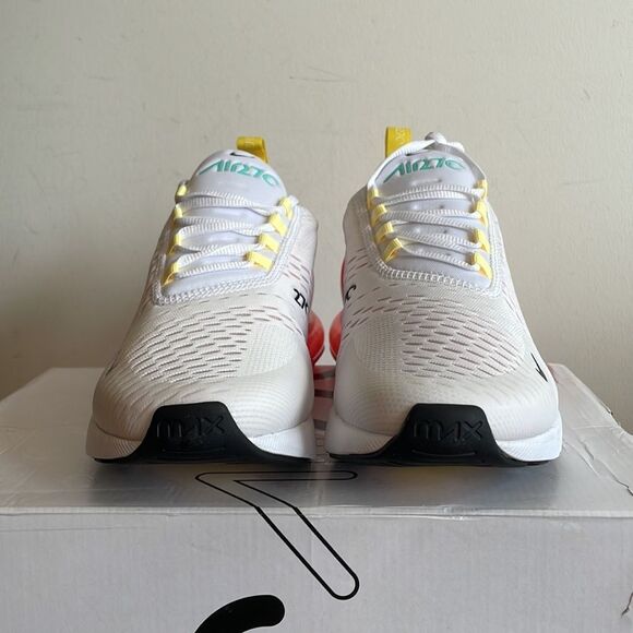 Nike Air Max 270 White Bright Crimson Women Size 8(FZ3624-100) - Picture 5 of 13